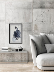 Blue & Black Splash I