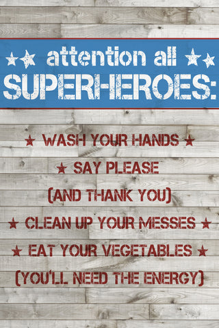 Wooden Superhero House Rules