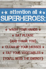 Wooden Superhero House Rules