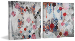 Fishscale Blossoms III Diptych