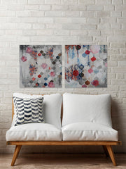 Fishscale Blossoms III Diptych