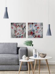Fishscale Blossoms III Diptych