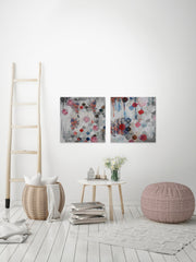 Fishscale Blossoms III Diptych