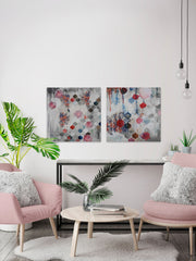 Fishscale Blossoms III Diptych