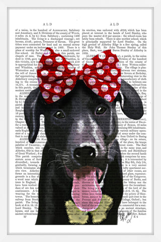 Black Lab with Red Bow