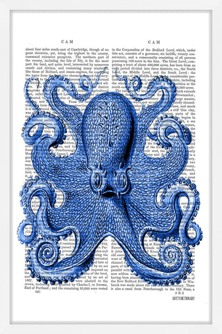 Vintage Blue Octopus 1
