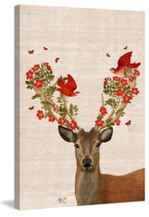 Deer and Love Birds