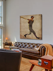 Vintage Baseball Swing