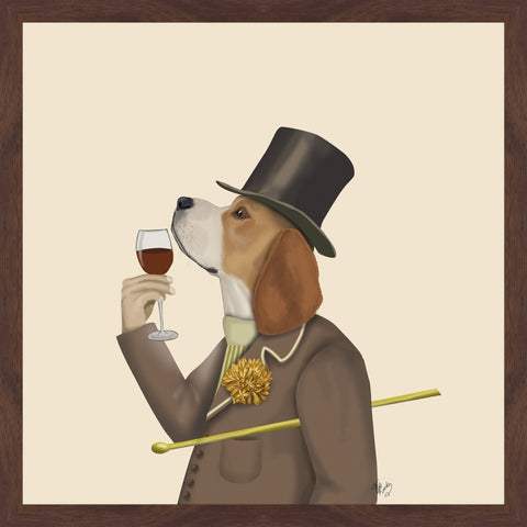 Beagle Wine Snob