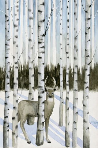 Deer in Snowfall I