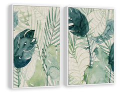 Palm Pieces II Diptych