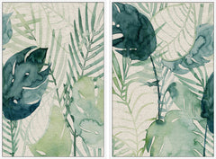 Palm Pieces II Diptych