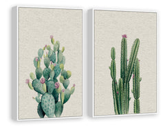 Desert Blooms I Diptych