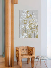 Mustard on Grey Blooms I