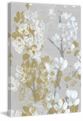 Mustard on Grey Blooms II