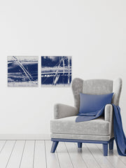 Blue Memories Diptych