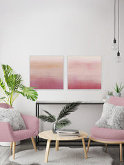 Pink Ombré Diptych