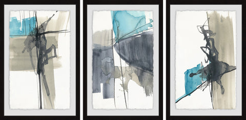 Kinetic Grid X Triptych