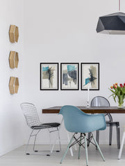 Kinetic Grid X Triptych