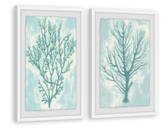 Living Teal III Diptych