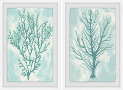 Living Teal III Diptych