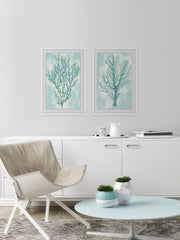 Living Teal III Diptych