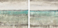 Aqua Horizon III Diptych
