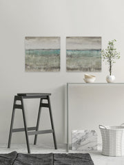 Aqua Horizon III Diptych