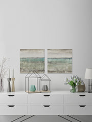 Aqua Horizon III Diptych