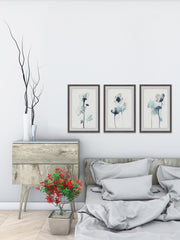 Midnight Blossoms IV Triptych