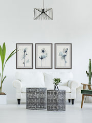 Midnight Blossoms IV Triptych