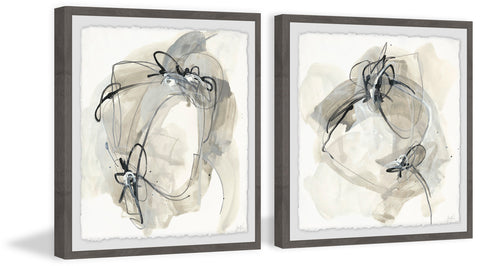 Twisted Lines Diptych