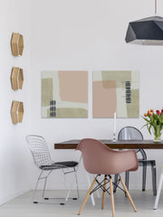 Monotype Abstraction III Diptych