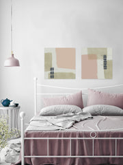 Monotype Abstraction III Diptych