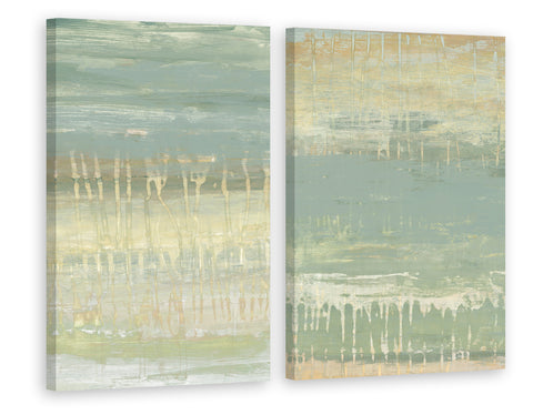 Muted Horizon III Diptych