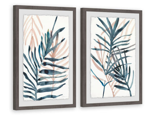 Dark Palms II Diptych