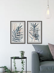 Dark Palms II Diptych