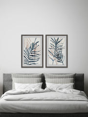 Dark Palms II Diptych