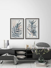 Dark Palms II Diptych