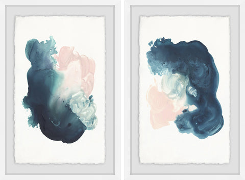 Watercolor Smudge Diptych