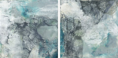 Cloudy Marble Diptych
