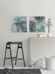 Cloudy Marble Diptych