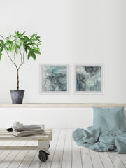 Cloudy Marble Diptych