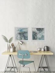 Cloudy Marble Diptych