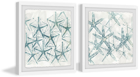 Sealife Batik XIII Diptych