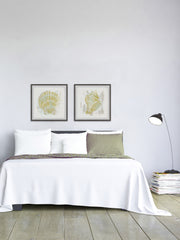 Seaside Blockprints VII Diptych