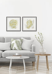 Seaside Blockprints VII Diptych