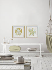 Seaside Blockprints VIII Diptych