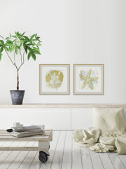 Seaside Blockprints VIII Diptych