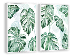 Split Leaf III Diptych